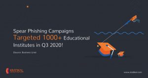 Spear Phishing Campaigns Targeted 1000+ Organizations in the Education Sectorin Q3 2020!