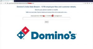 Dominos India Data Breach 18 Crore Orders Available on Dark Web