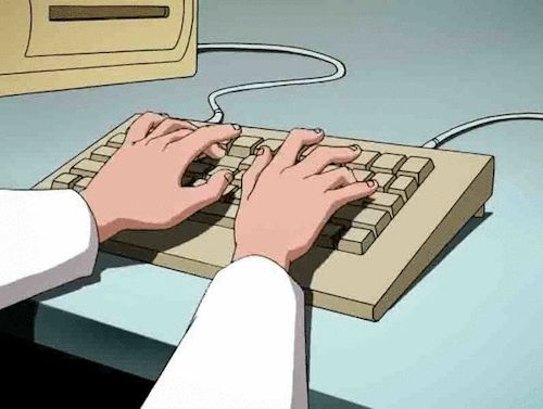 typing on keyboard gif