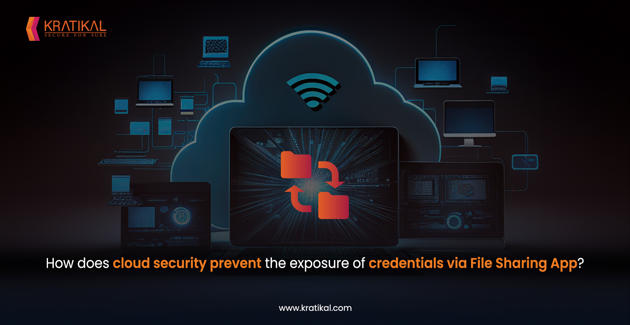 How can Cloud Security Prevent Exposure of Credentials via File Sharing App?