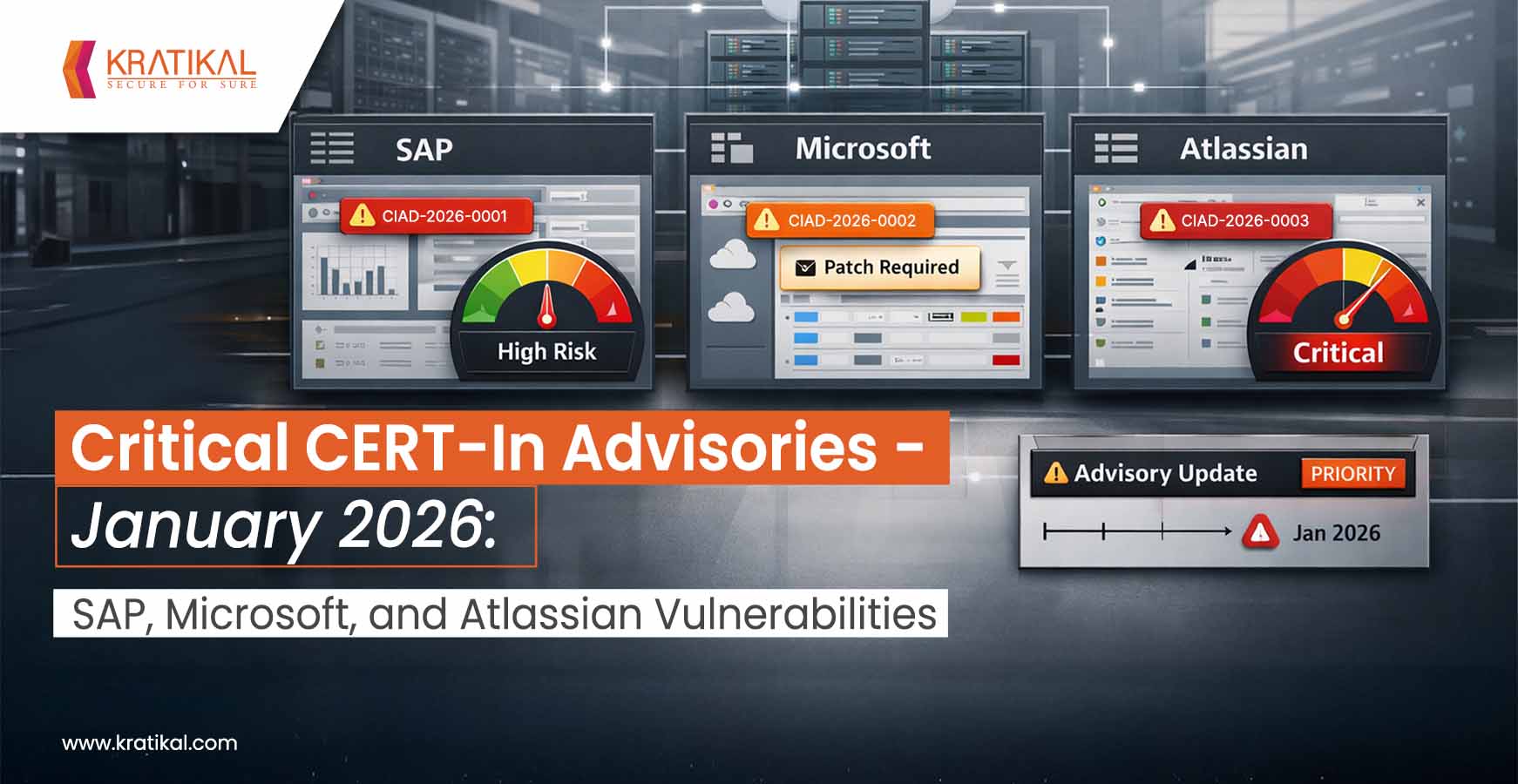 Critical CERT-In Advisories - January 2026: SAP, Microsoft, and Atlassian Vulnerabilities