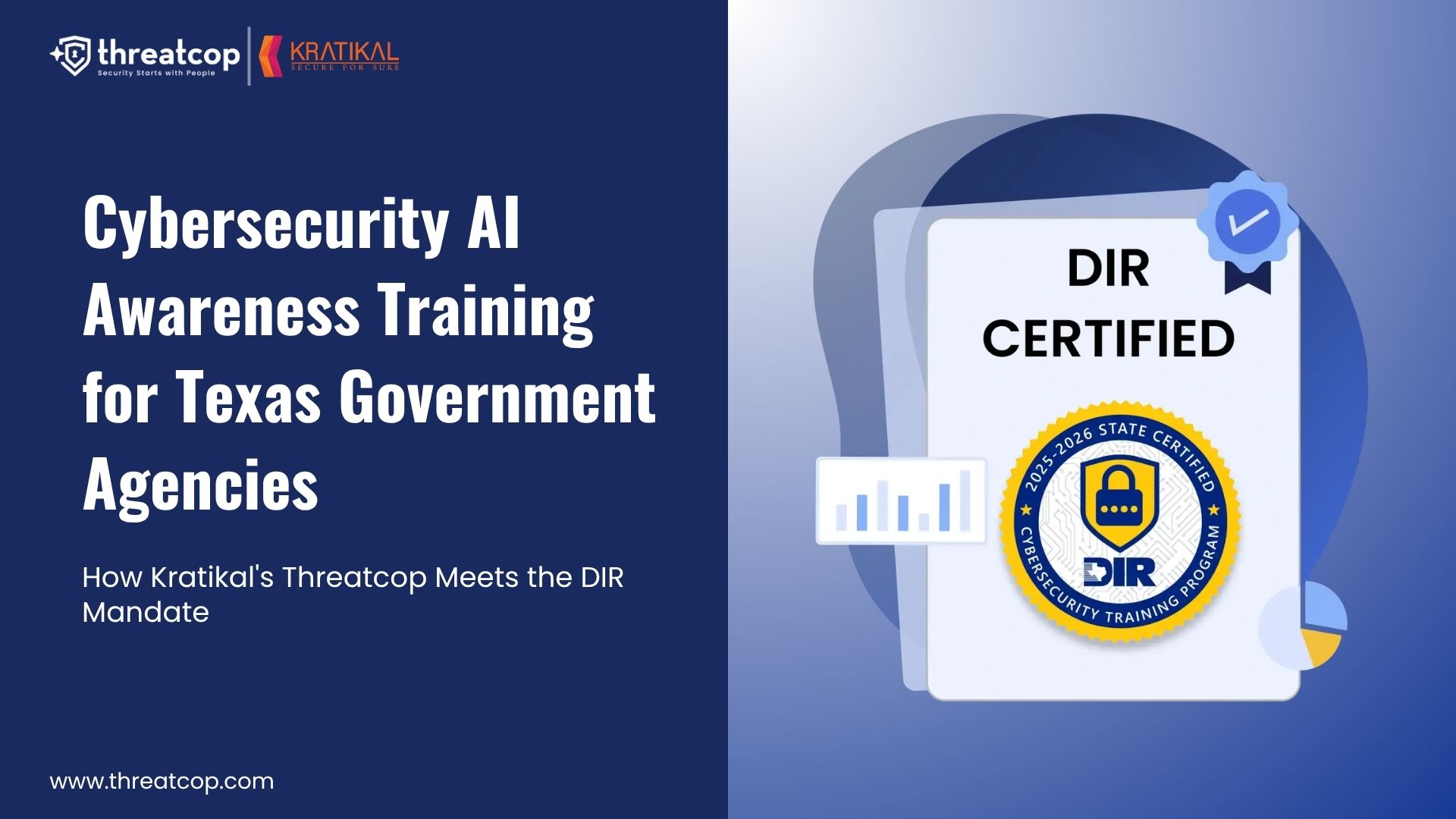 Cybersecurity AI Awareness Training for Texas Government Agencies: How Kratikal's Threatcop Meets the DIR Mandate